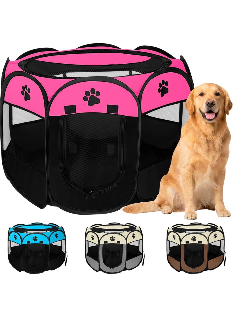 eBasket Pet Kennel, Kennel for Cats, Foldable Puppy Enclosure, Pet Camping Tent, Waterproof Tent for Small Dogs, Cats, Rabbits and Other Small Animals (Color May Vary) - Image 1