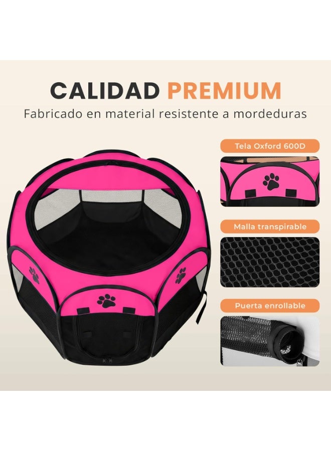 eBasket Pet Kennel, Kennel for Cats, Foldable Puppy Enclosure, Pet Camping Tent, Waterproof Tent for Small Dogs, Cats, Rabbits and Other Small Animals (Color May Vary) - Image 3