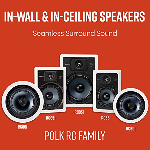 Polk Audio Wired US RC80i 2-Way in-Ceiling Speakers - White - Image 5