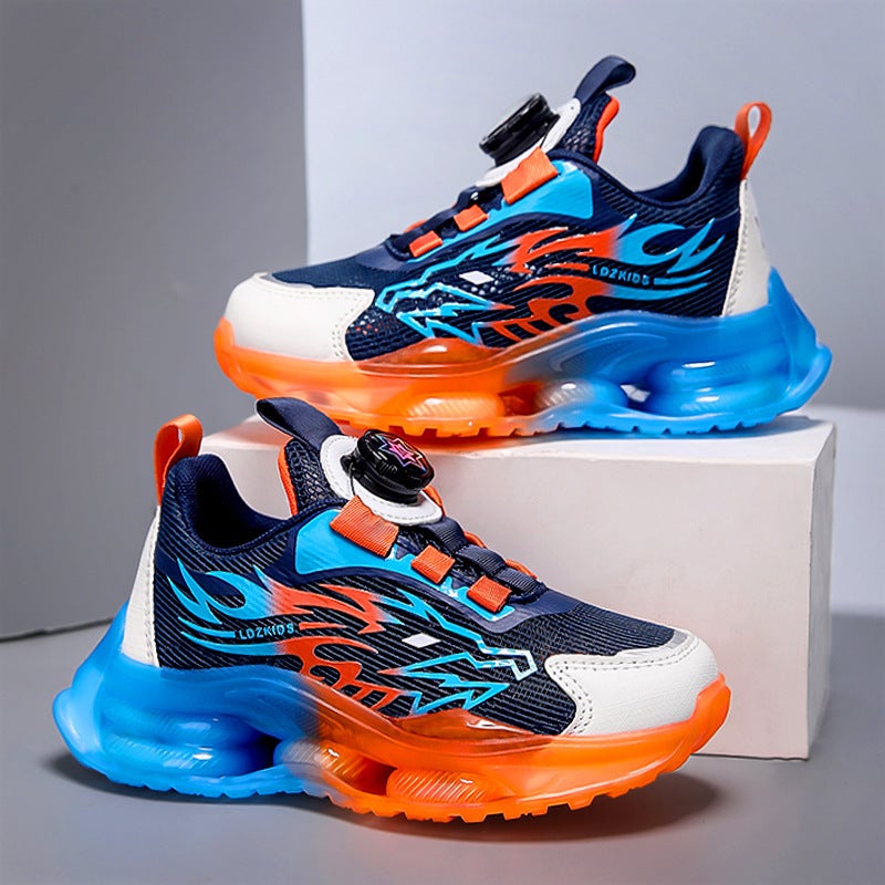 Mesh Sneakers Lightweight Flexible Sole Walking Shoes For Kids Indoor And Outdoor Activities - Image 1