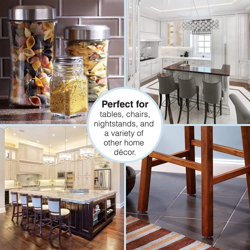 DIY Crafts 1, 100mm, 1 Pc, 100mm, 4 INCH Non Slip Furniture Wall Glass Pads/Gripper Self Adhesive Rubber Floor Protectors, Round, Wood Floors Best Furniture Pads Floors Protect Your (1, 100mm) - Image 2