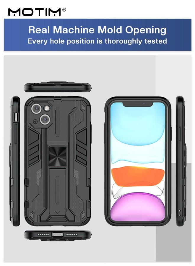 Motim Case for iPhone 14 Pro/14 Pro Max MLT Grade Heavy Duty Protective Kickstand Cover with Magnetic Car Mount Holder - Image 5