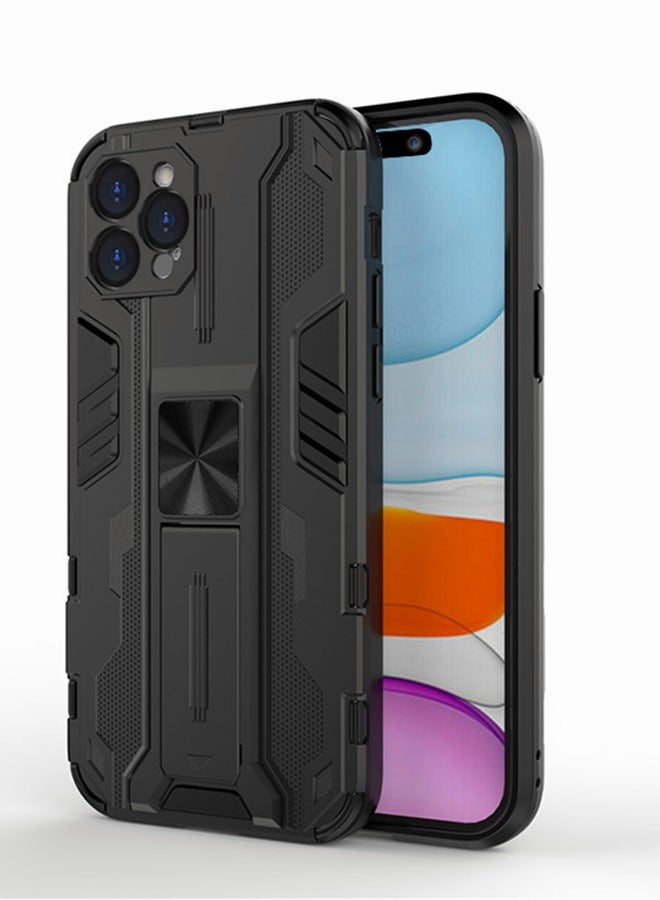 Motim Case for iPhone 14 Pro/14 Pro Max MLT Grade Heavy Duty Protective Kickstand Cover with Magnetic Car Mount Holder - Image 1