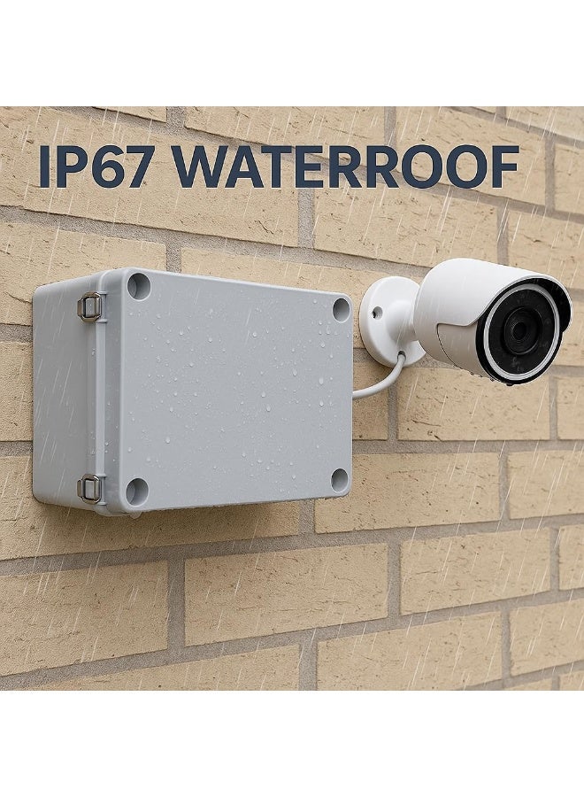 HASANAT ESSENTIALS صندوق التوصيل هسنت أسينشالز - غلاف بلاستيك ABS مقاوم للماء IP67 (IP54 150 x 150 x 70 مم) - Image 4