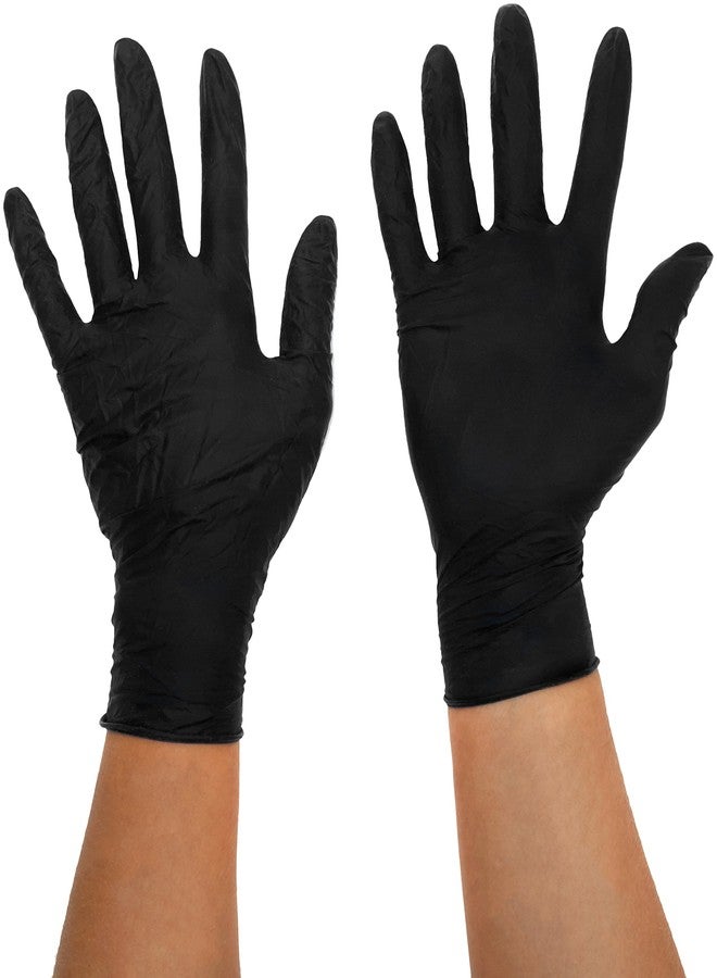 BLACK MAMBA Nitrile Workshop Maintenance Gloves - Black, Medium - Image 1