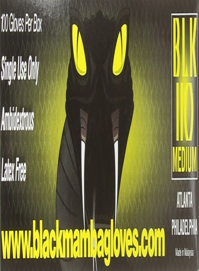 BLACK MAMBA Nitrile Workshop Maintenance Gloves - Black, Medium - Image 4