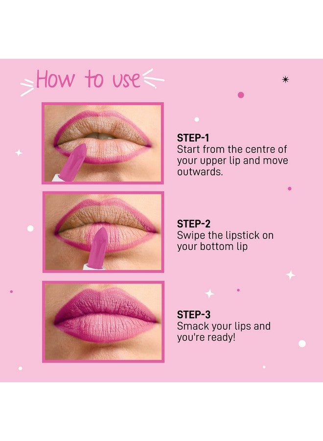 MyGlamm POPxo Makeup Collection, Pretty Mess Mini Lip Kit Lipstick, Crème Finish Paraben-Free, Long Lasting Formula Cream, 3-in-1 Combo, 2.5 g - Image 5