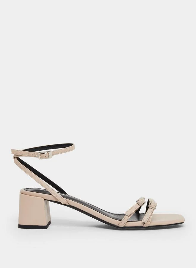 Raid Zinia Block Heel Sandals with Ankle Strap