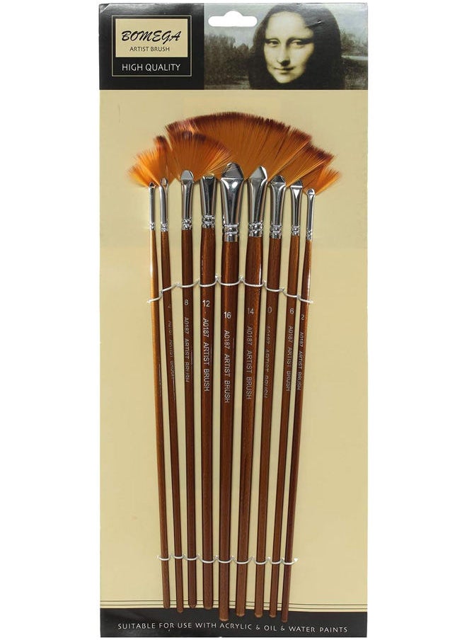 BOMEGA Brushes Set 9 Pcs 