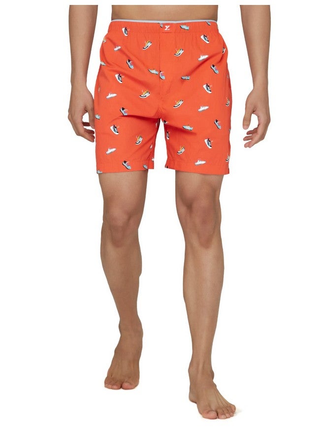 XYXX Men's Cotton Boxer Shorts (Pack of 1) (XYBOX51M_Shoes_Orange_M) - Image 2