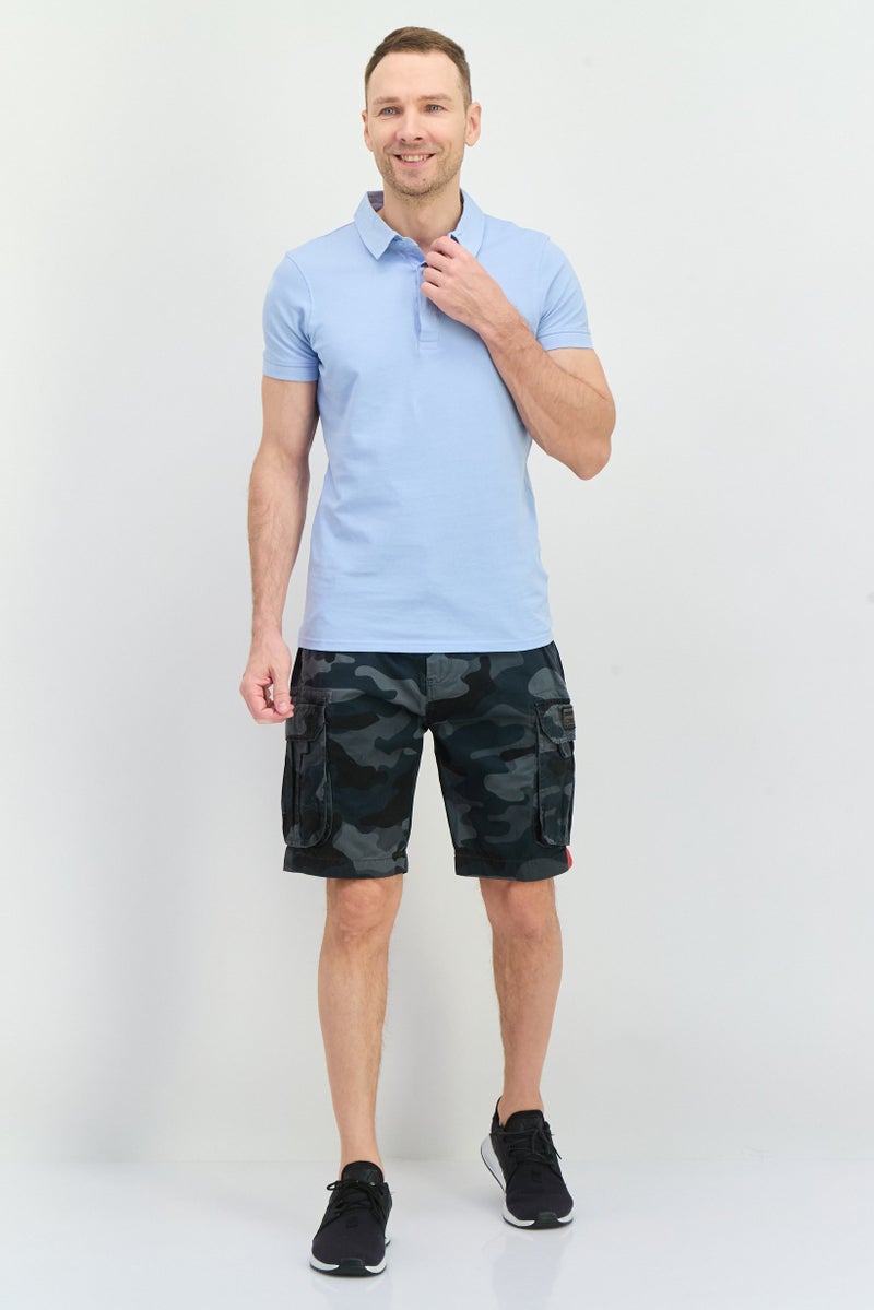 CROSSHATCH Men Camouflage Cargo Shorts, Multicolor - Image 4