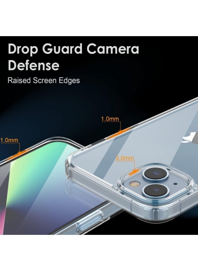 High-quality protective cover, anti-yellowing, shock-resistant, non-scratchable, made of TPU for iPhone 15 , transparent - Image 5