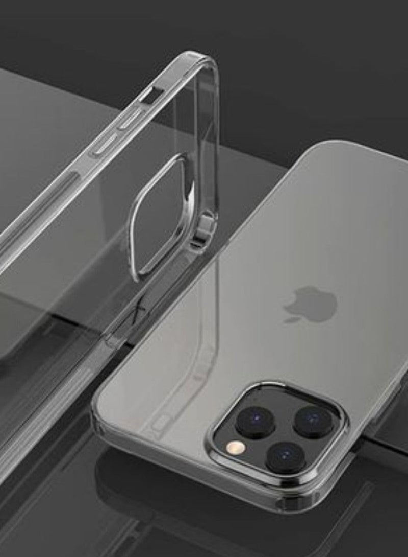 High-quality protective cover, anti-yellowing, shock-resistant, non-scratchable, made of TPU for iPhone 15 , transparent - Image 3