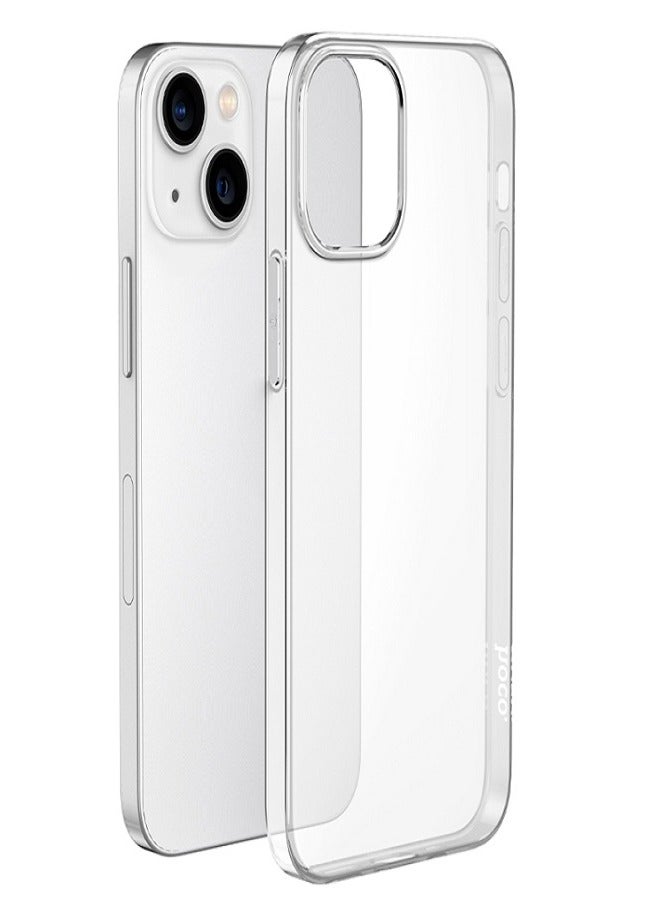 High-quality protective cover, anti-yellowing, shock-resistant, non-scratchable, made of TPU for iPhone 15 , transparent - Image 4