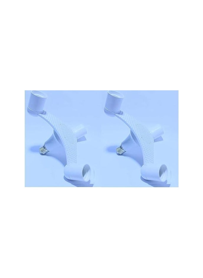 جنرال - دواية ثلاثيه ديكور مودرن 360 درجة عدد 2، أبيض - Image 1