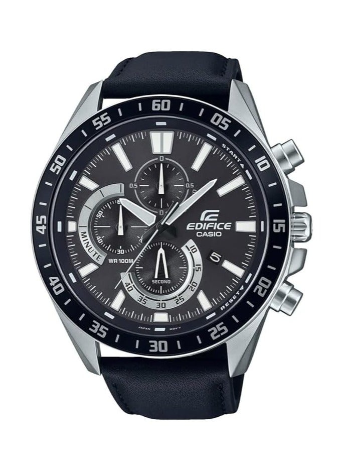 Casio Edifice Men's Watch - EFV-620L-1AVUDF Black Dial, Black Band - Image 1