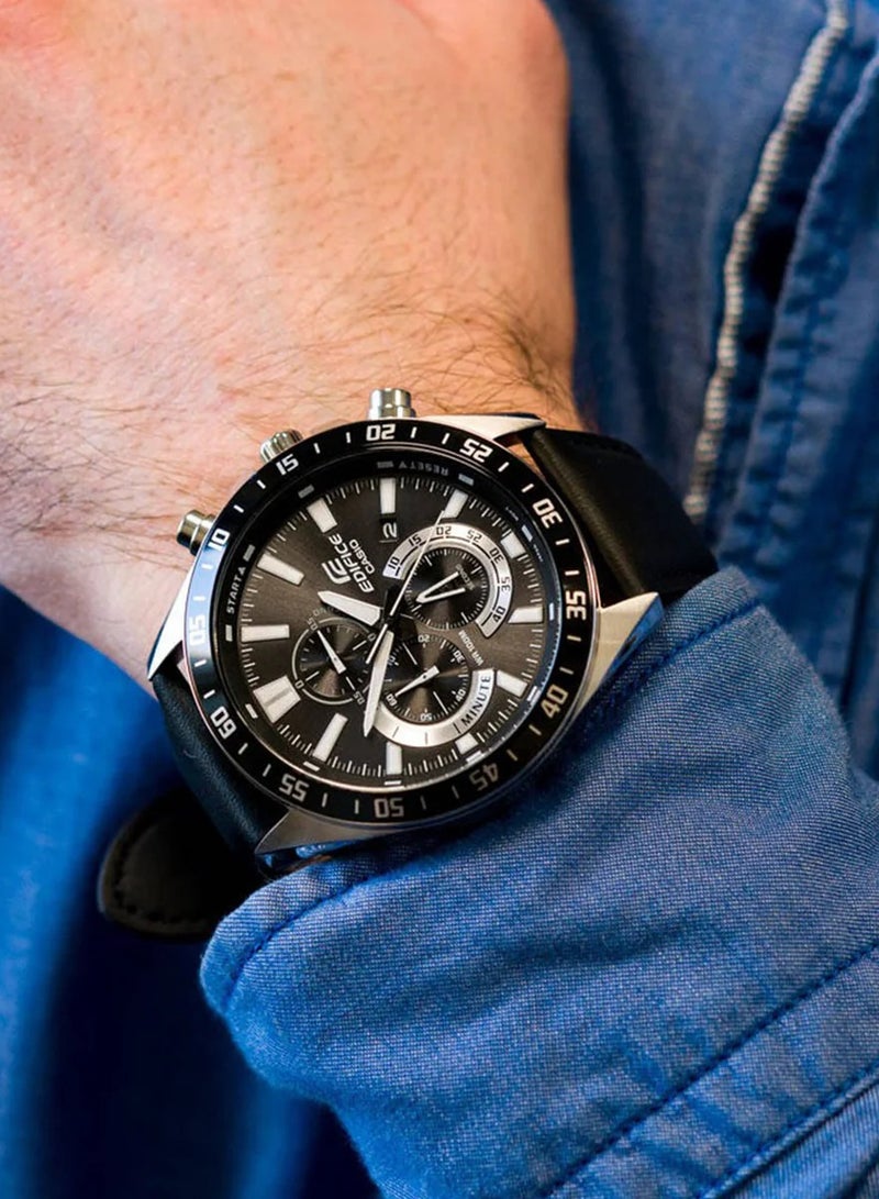 Casio Edifice Men's Watch - EFV-620L-1AVUDF Black Dial, Black Band - Image 2