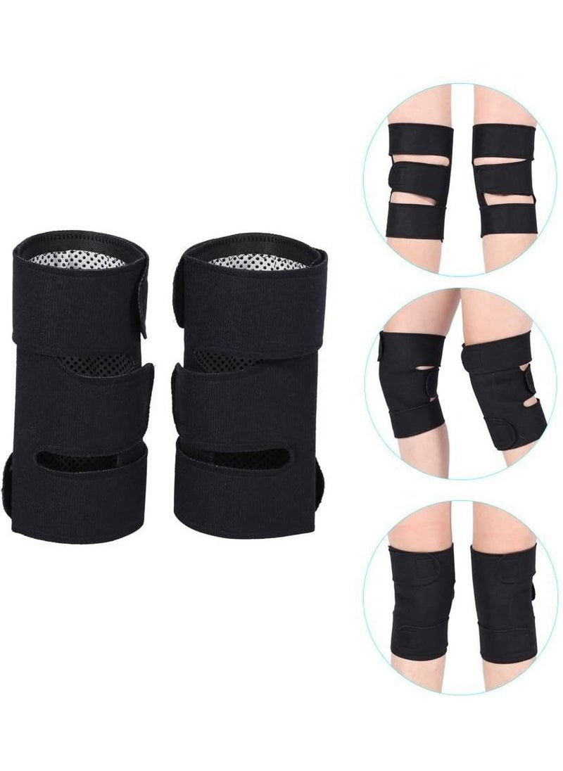 Generic - NOG Adjustable Self-Heating Knee Pads Magnetic Tourmaline Therapy Knee Support Brace Arthritis Joint Pain Relief Belt with Basic Open Patella Stabilizer - Image 1
