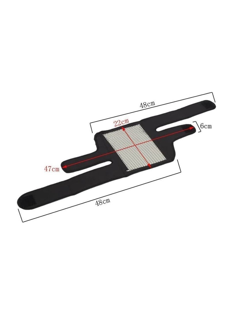 Generic - NOG Adjustable Self-Heating Knee Pads Magnetic Tourmaline Therapy Knee Support Brace Arthritis Joint Pain Relief Belt with Basic Open Patella Stabilizer - Image 1