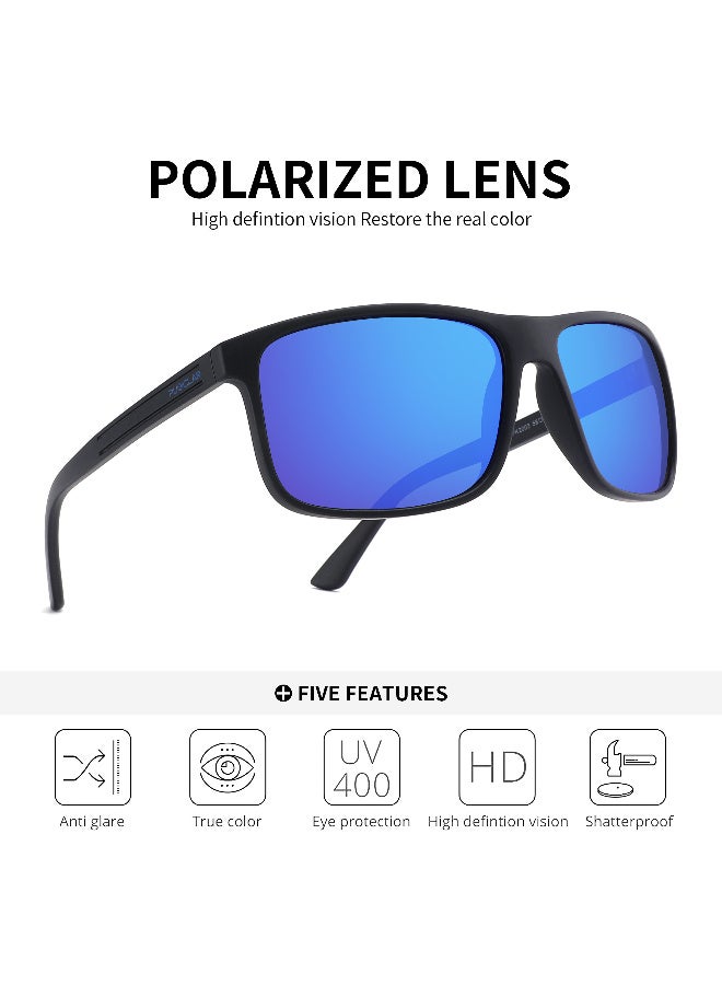PUKCLAR Polarized Sunglasses Men Women - Rectangular Hiking Lightweight Material TR90 Frame UV400 Sports Outdoor Golf Cycling Fishing Eyewear Sunglasses - Image 5