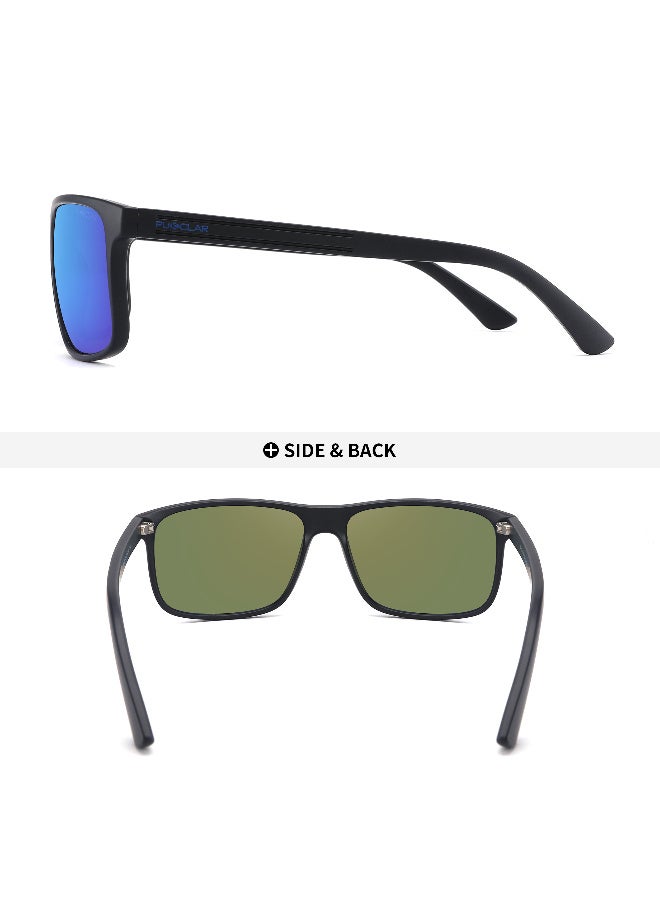 PUKCLAR Polarized Sunglasses Men Women - Rectangular Hiking Lightweight Material TR90 Frame UV400 Sports Outdoor Golf Cycling Fishing Eyewear Sunglasses - Image 2