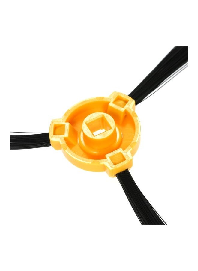 Generic 10-Piece Replacement 3-Armed Side Brushes For Ecovacs Deebot N79 N79S Robotic Vacuum Cleaner H22455-10 Black/Yellow  - Image 2
