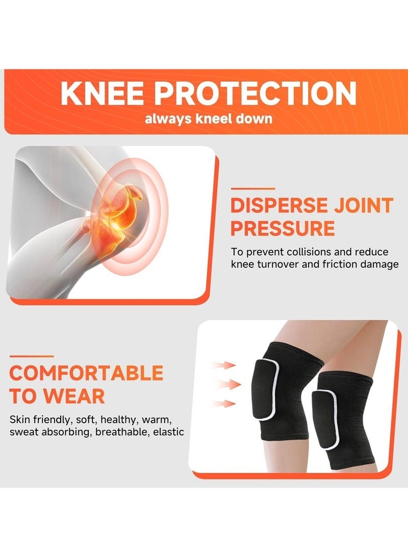 STL Volleyball Knee Pads knee brace for Women Kids Girls，Soft and Breathable Knee Pads for Volleyball, Dancing, Football, Yoga, Basketball, and Skating - Protective Knee Pads for Adults and Kids (Black) - Image 4