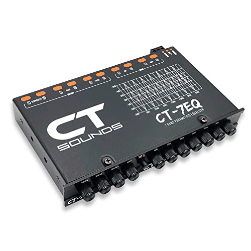 CT Sounds CT-7EQ 7 Band 1/2 Din Parametric Car Audio Equalizer - Image 1