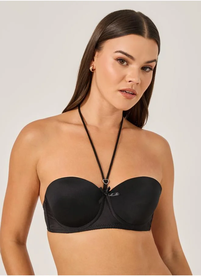 Styli Styli Padded Wired Bra with Centre front Adjustable Strap