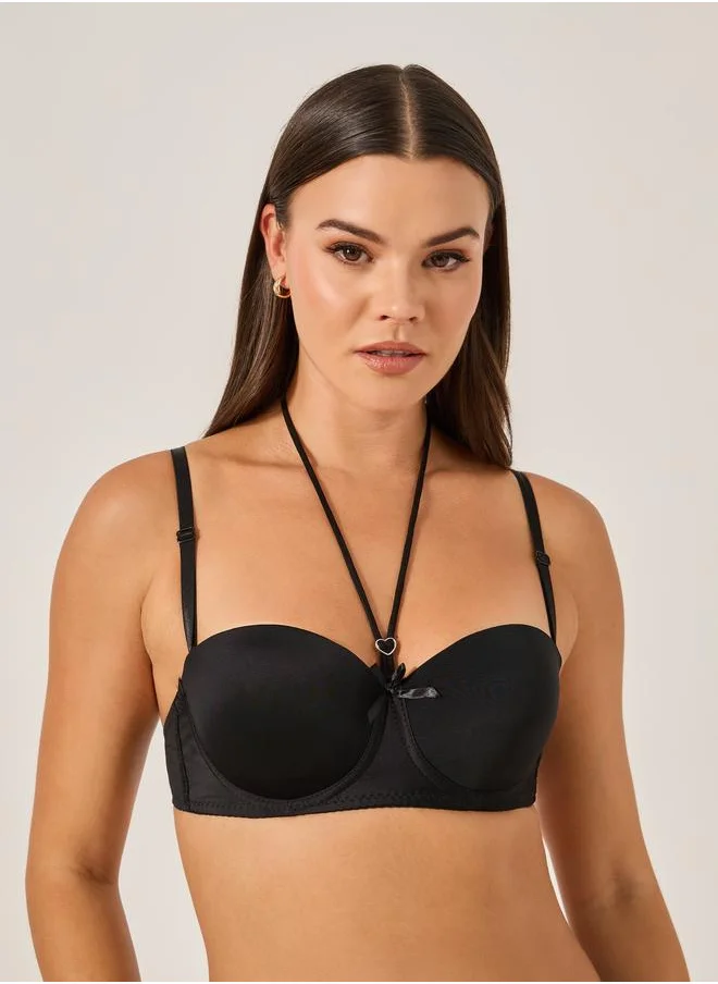 Styli Styli Padded Wired Bra with Centre front Adjustable Strap