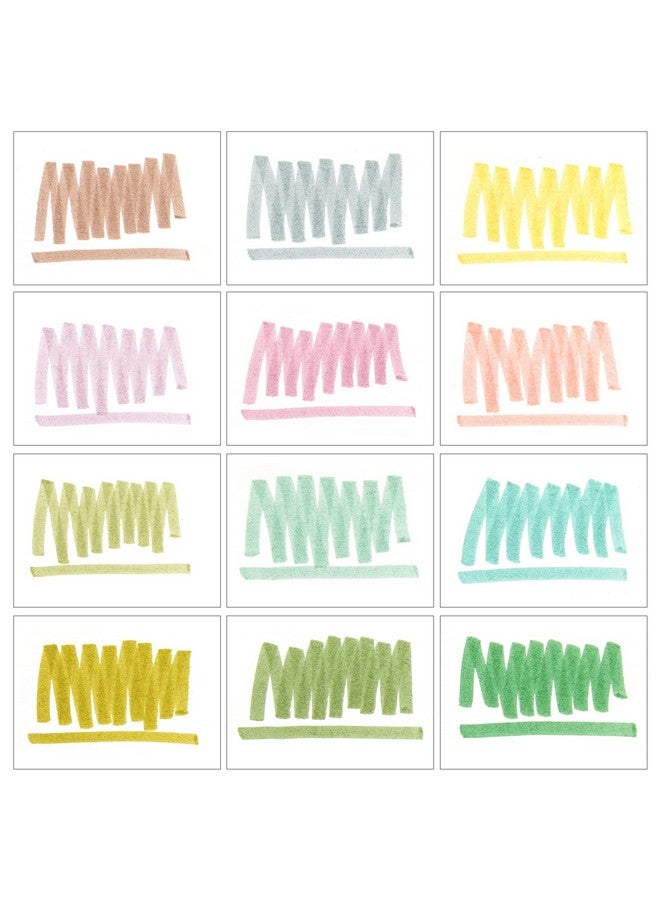 WRITECH أقلام تحديد قابلة للسحب بألوان متنوعة: مجموعة أقلام تحديد هايلايتر جمالية بطرف إزميل، حزمة حبر متعدد الألوان لا تنزف من أجل تسليط الضوء على اليوميات (12 قيراط محايد) - Image 3