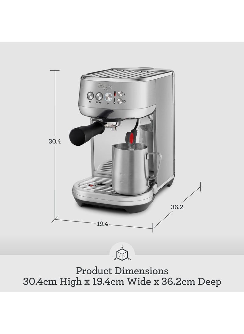 Sage - Bambino Plus - Compact Coffee Machine with Automatic Milk Frother, Brushed Stainless Steel - UAE Version, 2 Year Warranty - Image 1