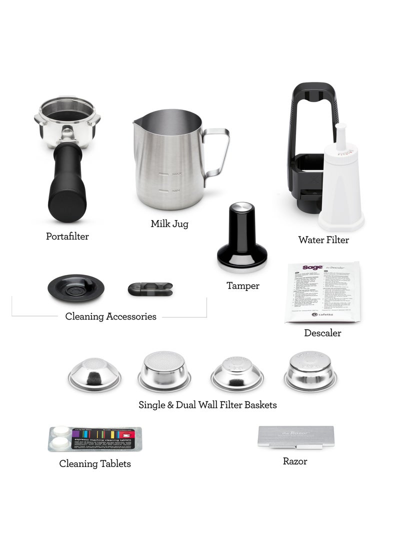 Sage - Bambino Plus - Compact Coffee Machine with Automatic Milk Frother, Brushed Stainless Steel - UAE Version, 2 Year Warranty - Image 1