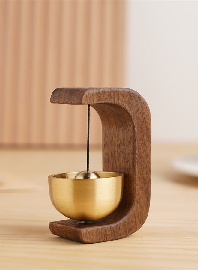 Wooden Bell Shopkeepers Bell for Door Opening Wind Chimes Wood Wireless Doorbell Shopkeeper Door Chime Country Decor Gates Outdoor Bells Office Home Door Fashion