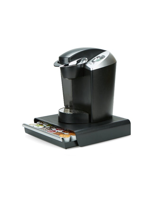 Mind Reader Single Serve Coffee Pod Drawer, 36 Pod Capacity, Countertop Organizer, 13.25"L x 12.75"W x 2.75"H, Black - Image 5