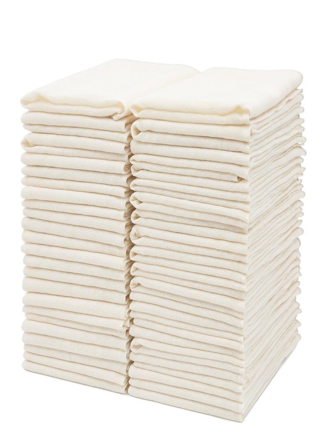 ECVLRTK 50 PCS 20x20 Inch Cheese Cloths, Grade 100 Unbleached Cotton Muslin Cloth, Reusable Cheese Cloth for Cooking, Baking, Juicing & Cheese Making - Image 1