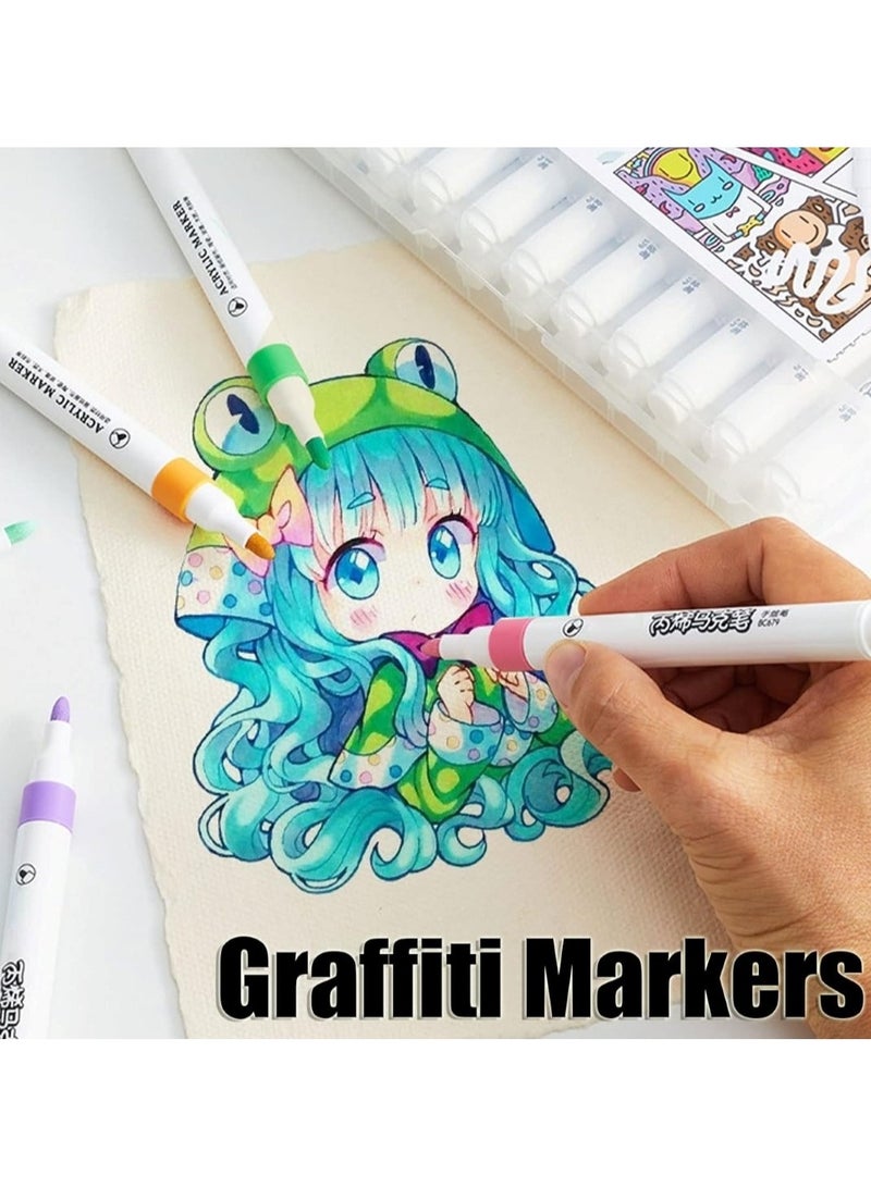 Huitich Acrylic 80-Color Marker Set - Image 2