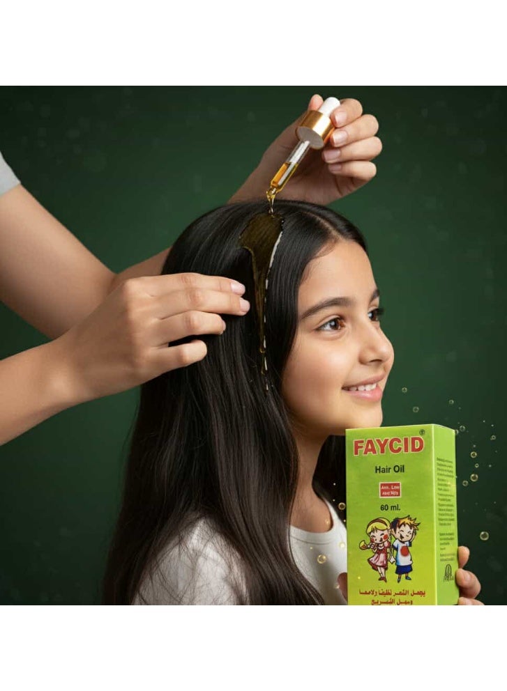 fay beauty Faycid Hair Oil Anti lice And Nits 60ml - Image 3