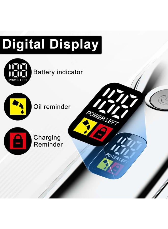 Hatteker Hair Clipper for Men IPX7 Waterproof Cordless Barber Clipper for Hair Cutting Kit with T-Blade Trimmer Beard Trimmer Kids Clipper Professional USB Rechargeable - Image 4
