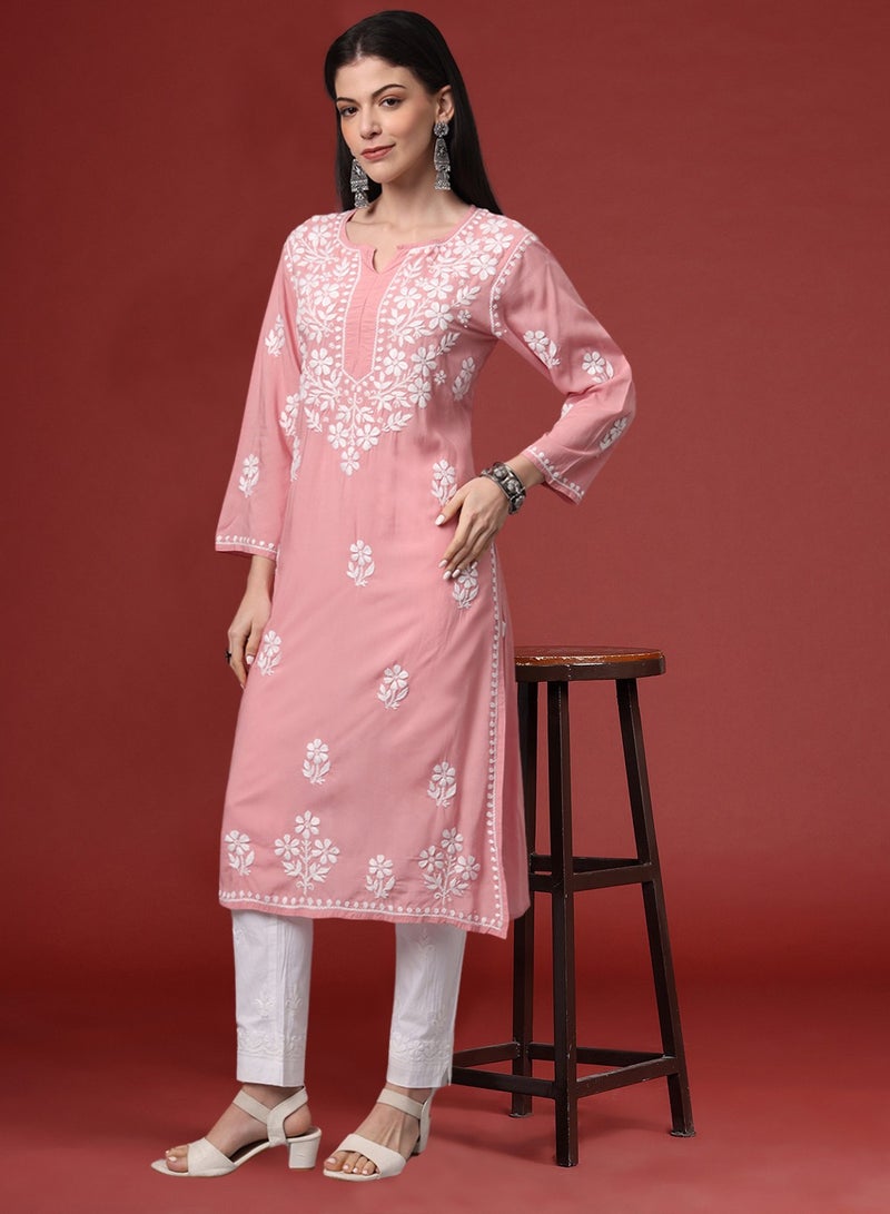 الايا كورتا مودال شيكانكاري مطرزة يدويًا- AL4013  - Image 3