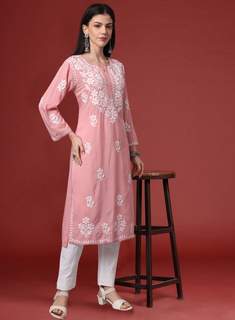 الايا كورتا مودال شيكانكاري مطرزة يدويًا- AL4013  - Image 4