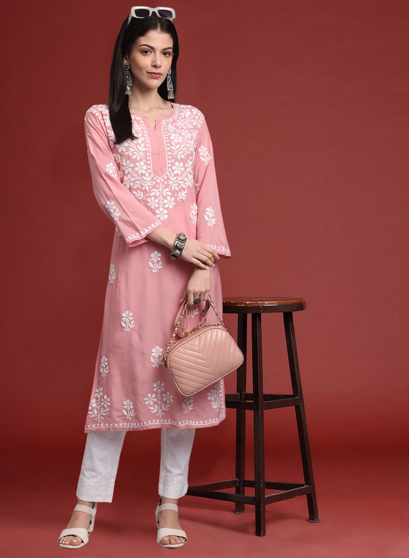 الايا كورتا مودال شيكانكاري مطرزة يدويًا- AL4013  - Image 5