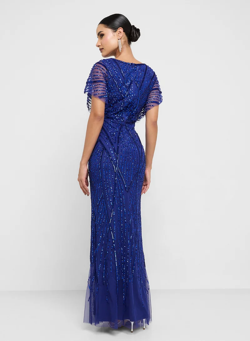 Adrianna Papell Sequin Embellished Dress