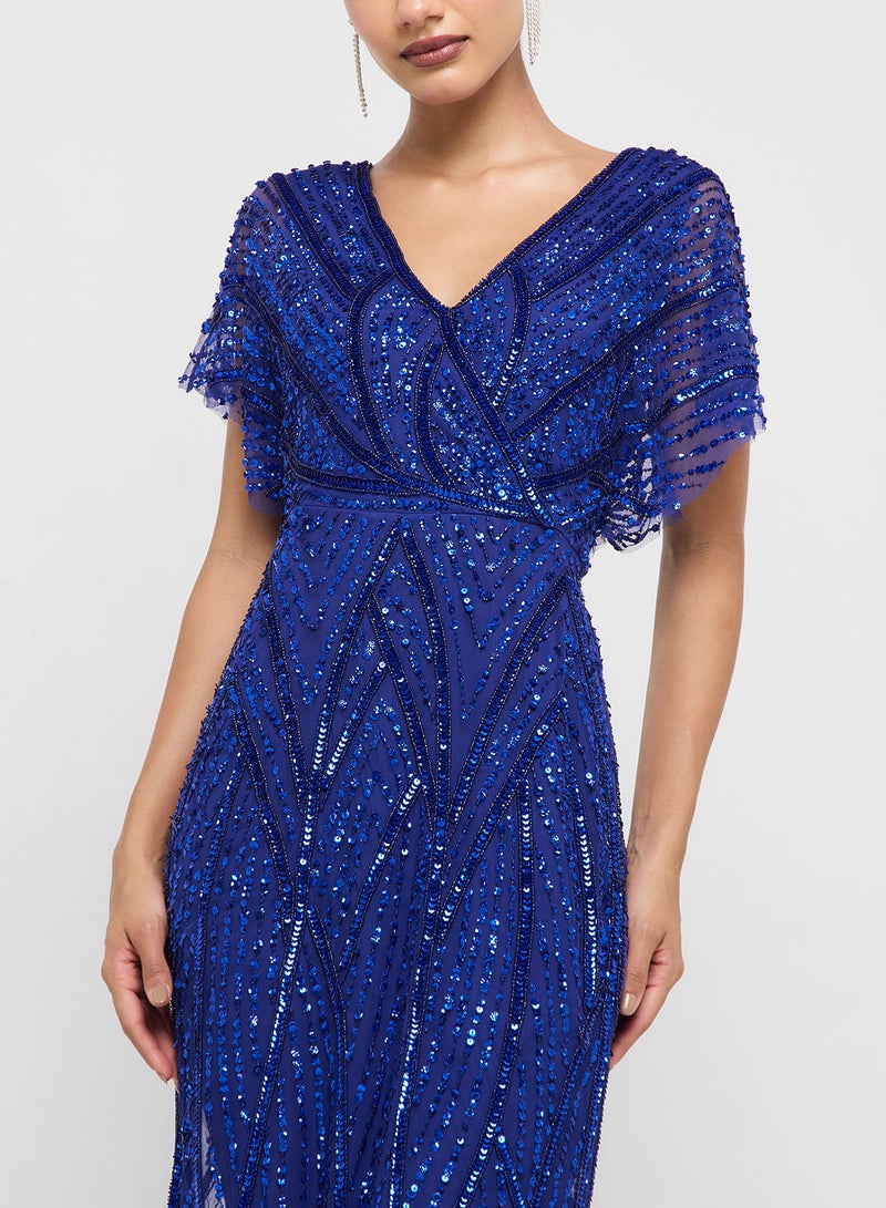 Adrianna Papell Sequin Embellished Dress - Image 3