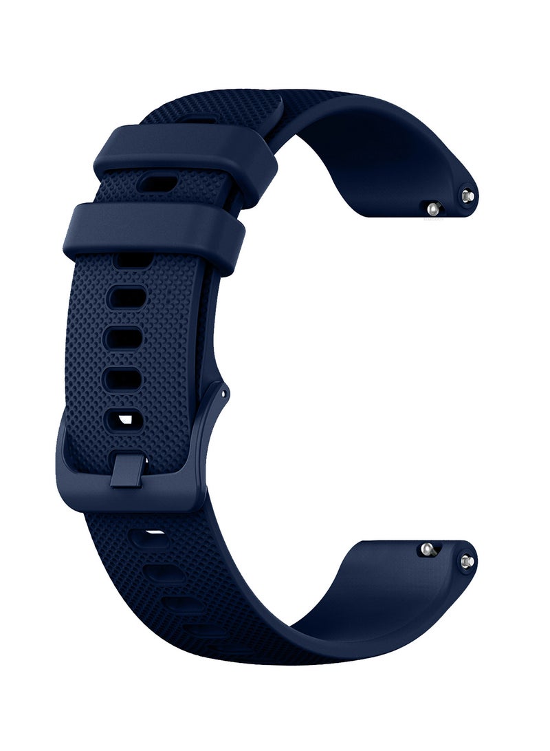 CATANES (For All Smartwatches 22mm) 22mm Silicone Straps Watch Band Strap for Huawei GT3 / Huawei GT3 pro/Huawei GT/Huawei GT 2 (46mm) Watch Band/Huawei Watch GT2 Pro Strap/Samsung Galaxy Watch 46mm / Galaxy Watch 3 45mm - Navy Blue - Image 1