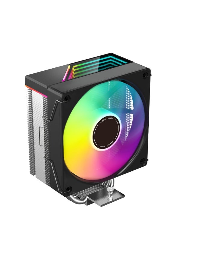 Jungle Leopard KF400X RGB CPU Air Cooler Fan | 230W TDP, 4 Heat Pipes, PWM Fan with RGB Lights, Compatible with Intel & AMD (AM4/AM5, 115X/1200/1700) - Image 1