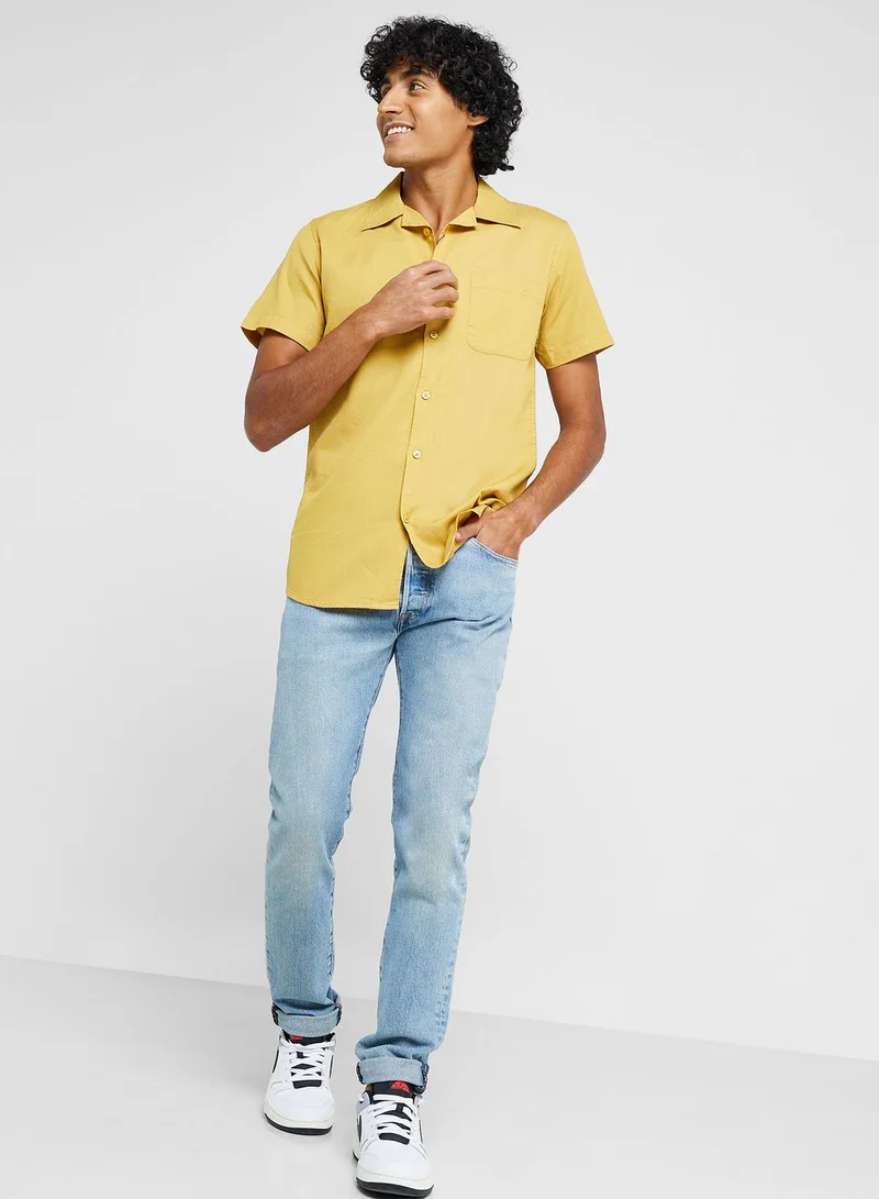 Seventy Five Pure Cotton Casual Double Pocket Shirt