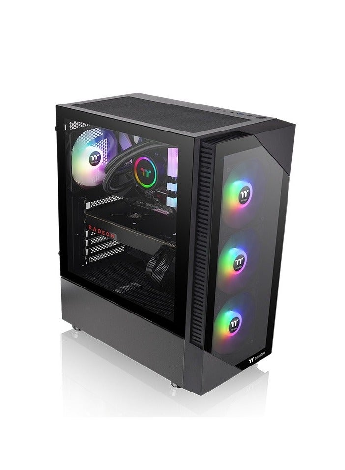 نانوتيك كمبيوتر ألعاب Swift Fusion - معالج Intel Core i5-12400F، 6 أنوية و12 خيطًا، ذاكرة وصول عشوائي DDR4 سعة 16 جيجابايت، بطاقة رسومات Nvidia GeForce GTX 1650 سعة 4 جيجابايت GDDR6، SSD NVMe M.2 سعة 1 تيرابايت، مبرد هواء، مصدر طاقة قياسي 500 وات، نظام التشغيل Windows 11 Pro | شبكة Wi-Fi - Image 3