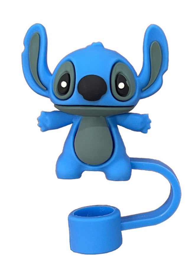 rocooart 4pcs 10mm anime Stitch Straw Cover fits Stanley 30 oz and 40 oz straw hat  - Image 4