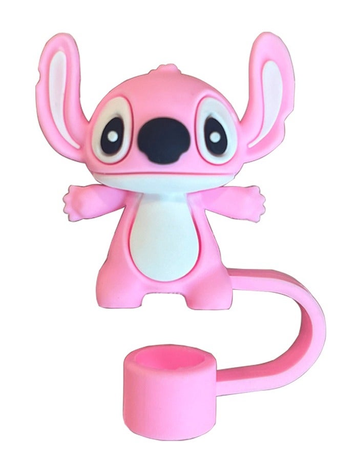 rocooart 4pcs 10mm anime Stitch Straw Cover fits Stanley 30 oz and 40 oz straw hat  - Image 5